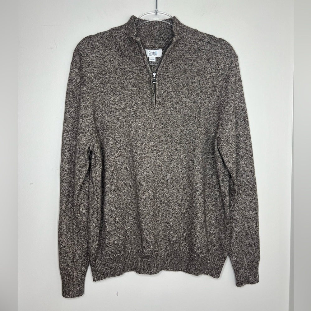 NWT - Croft & Barrow “The Extra Soft Sweater” mock neck, zip, Large.